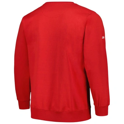 Shop Stitches Red Washington Nationals Pullover Sweatshirt