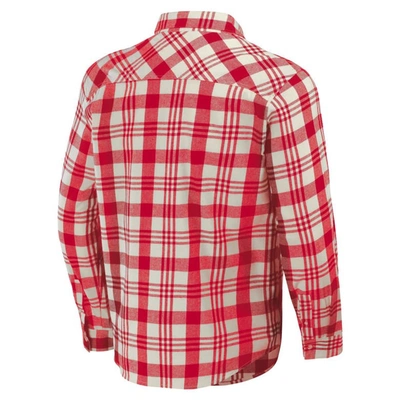 Shop Darius Rucker Collection By Fanatics Red St. Louis Cardinals Plaid Flannel Button-up Shirt
