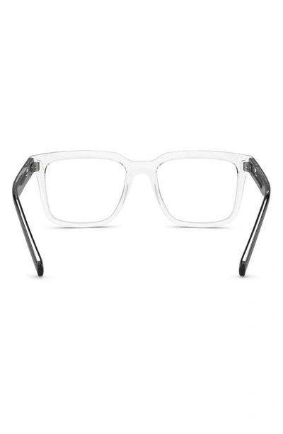 Shop Dolce & Gabbana 50mm Square Optical Glasses In Crystal