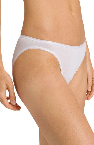 Shop Hanro Seamless High Cut Briefs In White