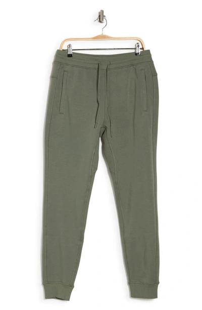Shop 90 Degree By Reflex Brushed Fleece Joggers In Agave Green