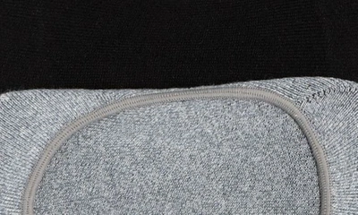 Nordstrom Pillow Sole 5-pack No Show Socks In Grey Heather -black