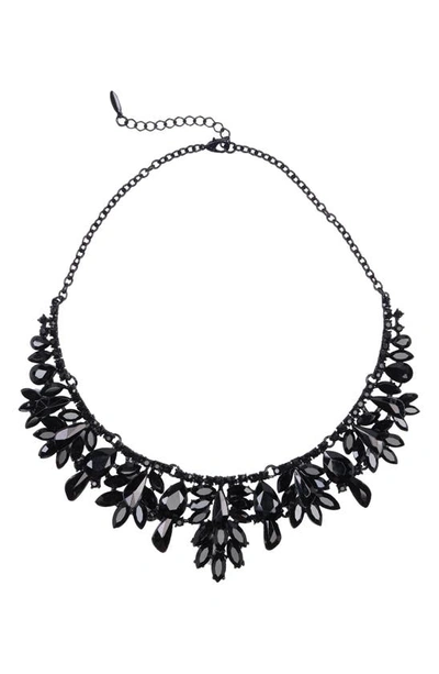 Shop Tasha Crystal Collar Necklace In Jet