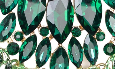 Shop Tasha Marquise Crystal Collar Necklace In Emerald