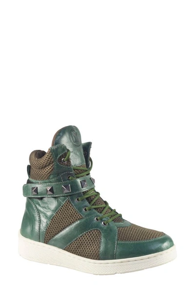 Shop Sandro Moscoloni High Top Sneaker In Green