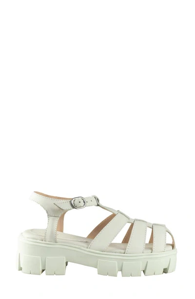 Shop Sandro Moscoloni Caged Platform Sandal In White