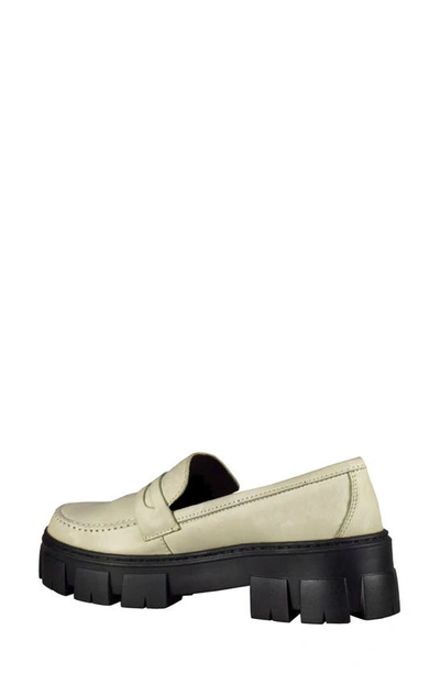 Shop Sandro Moscoloni Platform Penny Loafer In White