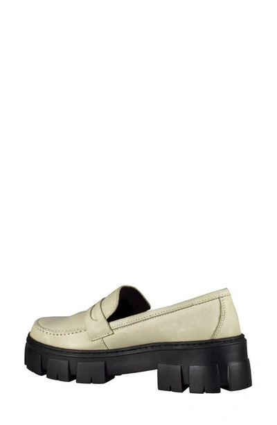 Sandro Moscoloni Platform Penny Loafer In White