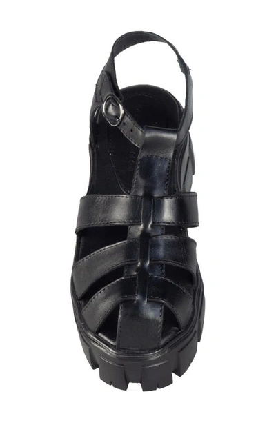 Shop Sandro Moscoloni Caged Platform Sandal In Black