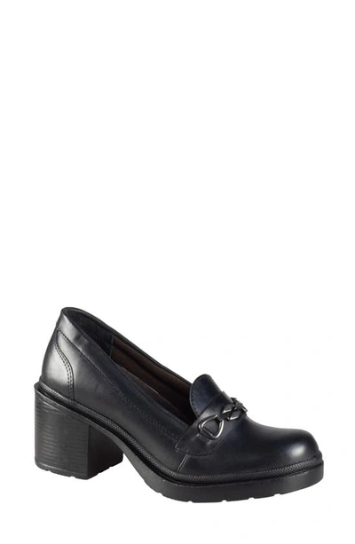 Shop Sandro Moscoloni Leather Loafer Pump In Black