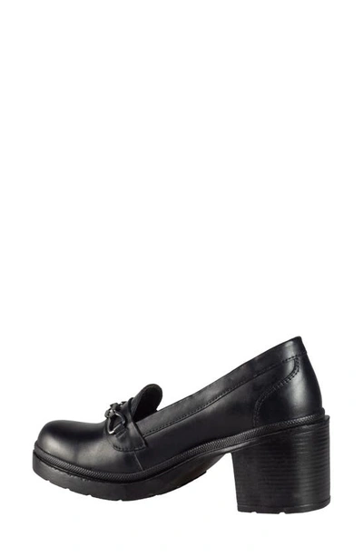 Shop Sandro Moscoloni Leather Loafer Pump In Black