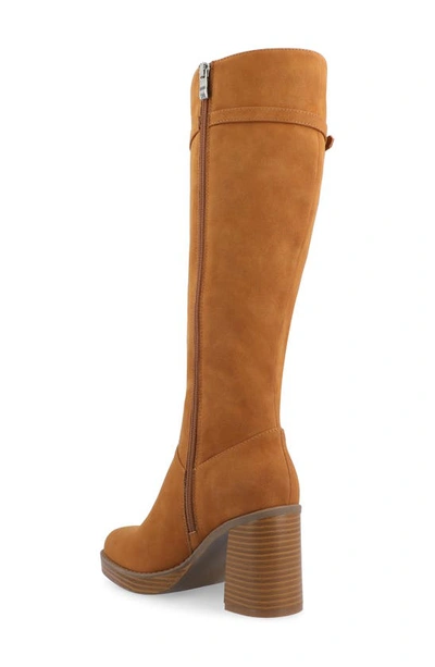 Journee Collection Letice Tru Comfort Foam Knee High Boot In Cognac