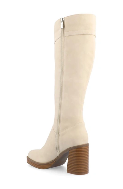 Journee Collection Letice Tru Comfort Foam Knee High Boot In Cream
