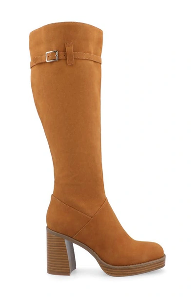Journee Collection Letice Tru Comfort Foam Knee High Boot In Cognac