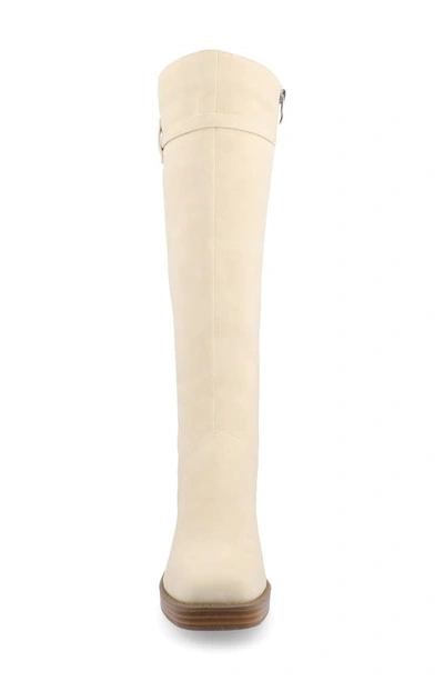 Journee Collection Letice Tru Comfort Foam Knee High Boot In Cream