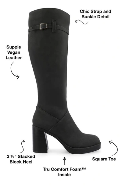 Journee Collection Letice Tru Comfort Foam Knee High Boot In Black