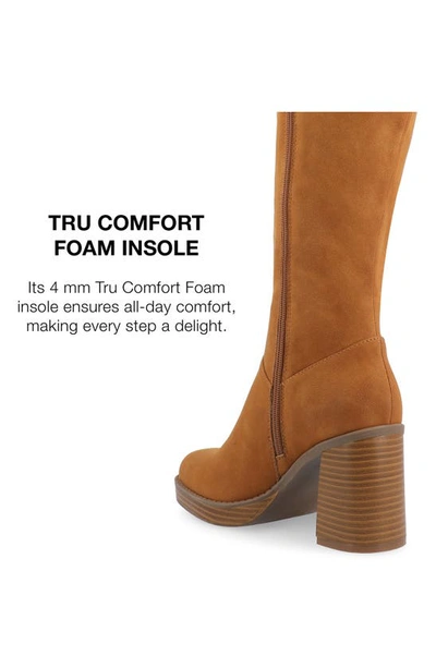 Journee Collection Letice Tru Comfort Foam Knee High Boot In Cognac