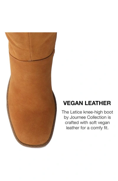 Journee Collection Letice Tru Comfort Foam Knee High Boot In Cognac