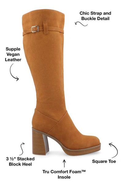 Journee Collection Letice Tru Comfort Foam Knee High Boot In Cognac