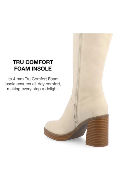 Journee Collection Letice Tru Comfort Foam Knee High Boot In Cream