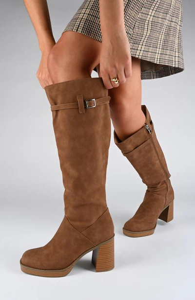 Journee Collection Letice Tru Comfort Foam Knee High Boot In Brown