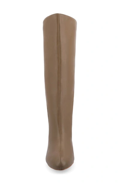 Journee Collection Jovey Tall Boots In Taupe
