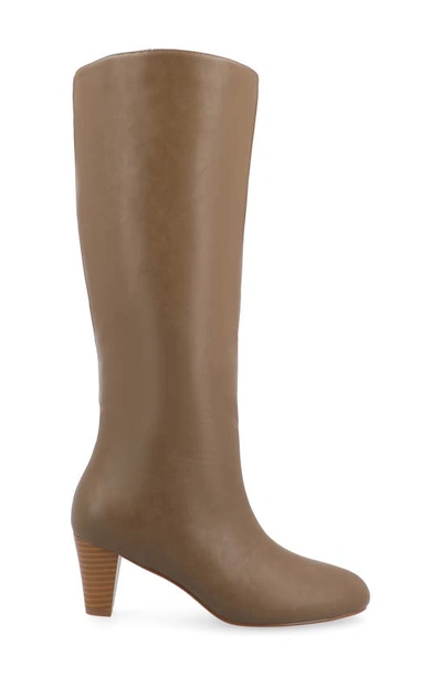 Journee Collection Jovey Tall Boots In Taupe