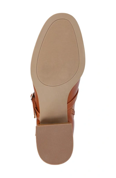 Journee Collection Elettra Tru Comfort Buckle Knee High Boot In Cognac