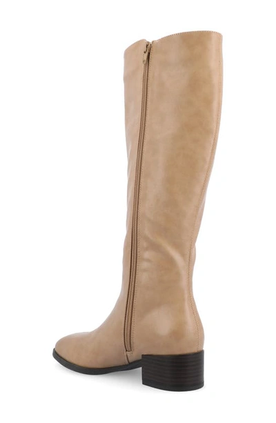 Journee Collection Devri Tall Boots In Tan