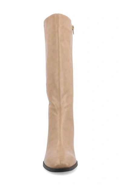 Journee Collection Devri Tall Boots In Tan
