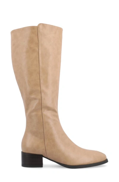 Journee Collection Devri Tall Boots In Tan
