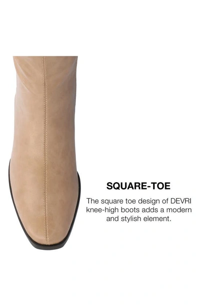 Journee Collection Devri Tall Boots In Tan