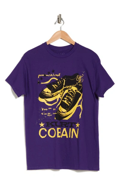 Shop Merch Traffic Kurt Cobain Graphic T-shirt In Purple