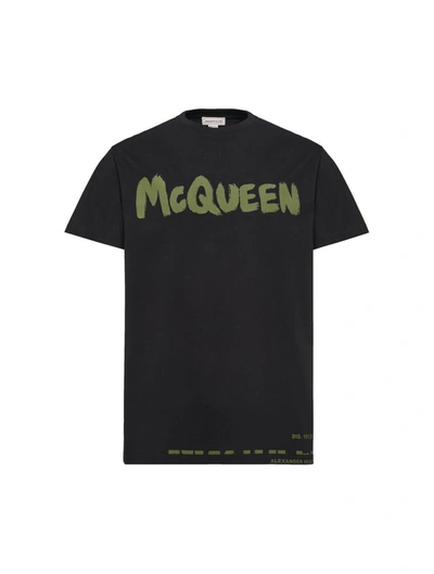 Shop Alexander Mcqueen Mcqueen T-shirts In Black