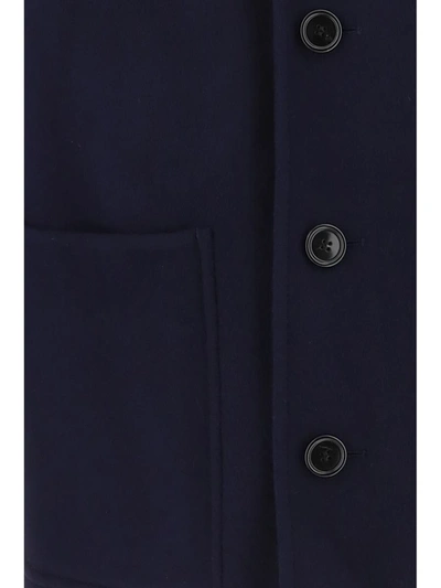 Shop Ami Alexandre Mattiussi Ami Paris Jackets In Night Blue.430