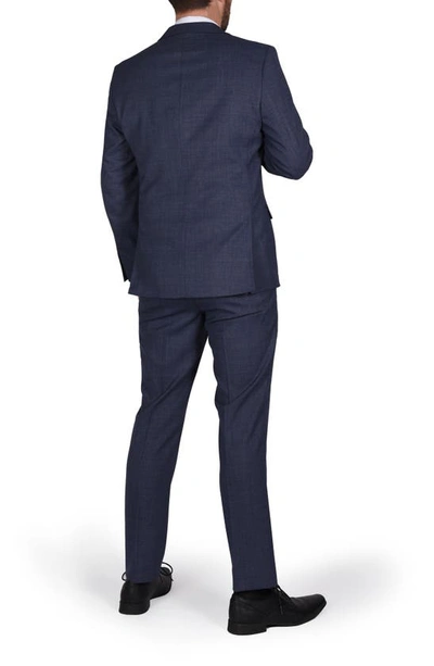 Cricketeer Birdseye Wool Blend Suit In Blue