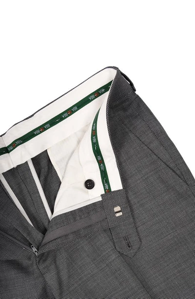 Cricketeer Birdseye Wool Blend Suit In Charcoal