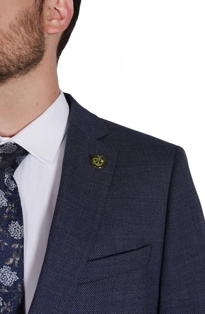 Cricketeer Birdseye Wool Blend Suit In Blue