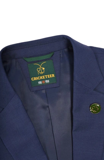 Cricketeer Wool Blend Suit In Navy