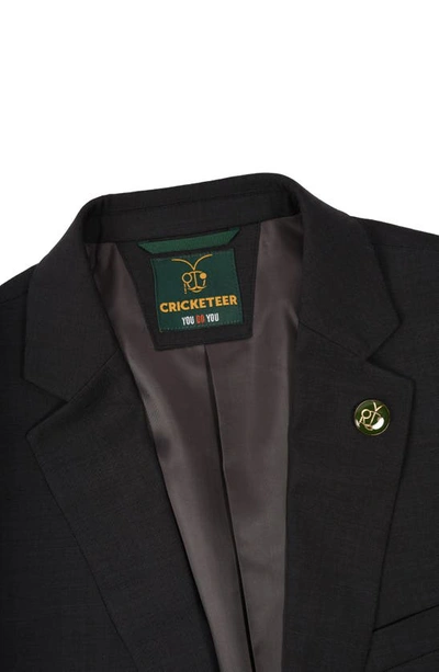 Cricketeer Wool Blend Suit In Charcoal