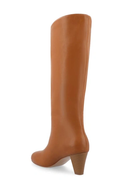 Journee Collection Jovey Tall Boots In Cognac
