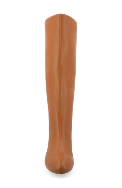 Journee Collection Jovey Tall Boots In Cognac