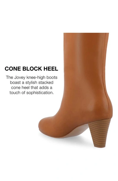 Journee Collection Jovey Tall Boots In Cognac
