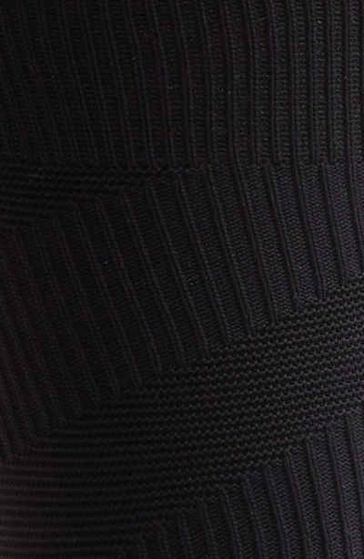 Cole Haan Mixed Stitch Dress Socks In Black