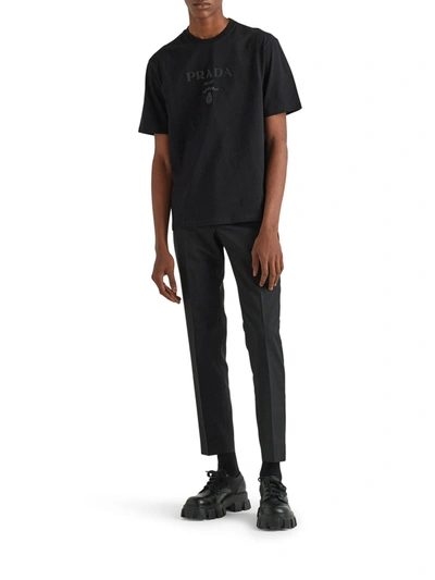 Shop Prada Men Boxy T-shirt In Black