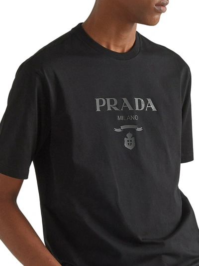 Shop Prada Men Boxy T-shirt In Black