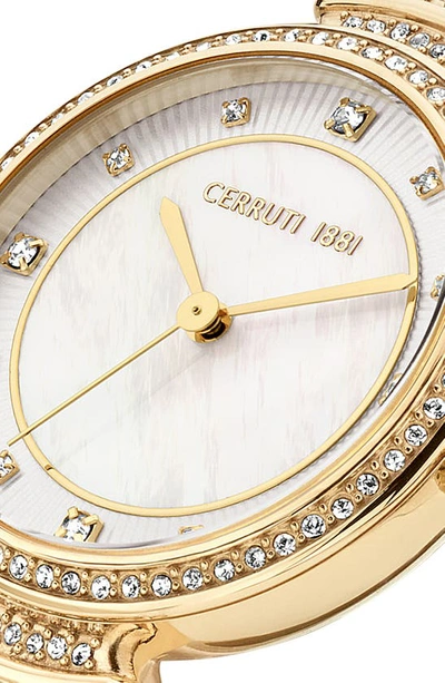 Shop Cerruti 1881 Cerrisi Bracelet Watch, 30mm In Two-tone Silver/ Rose Gold