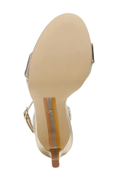 Sam Edelman Jade Ankle Strap Sandal In Gold Leaf