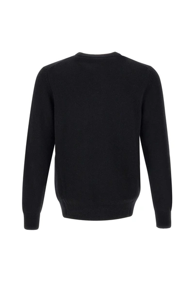 Shop Mc2 Saint Barth "wolf"  Wool, Viscose And Cashmere Sweater In Black