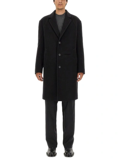 Shop Alexander Mcqueen Single-breasted Coat In Black